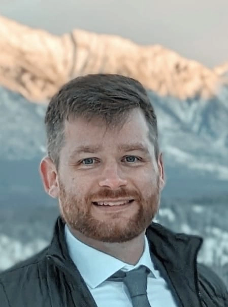 Me at a friend's wedding in Banff in 2023